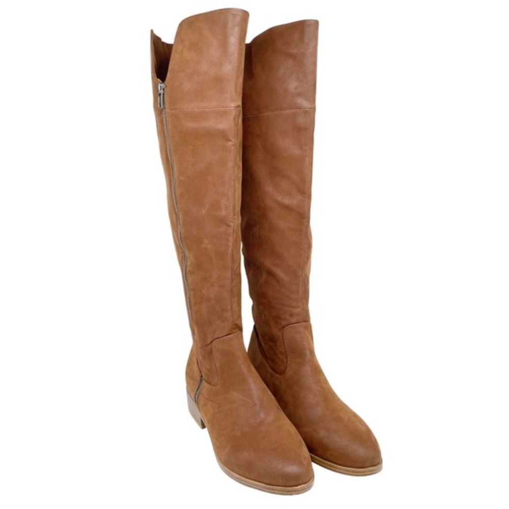 MIA Women's Carsyn Faux Leather Zip Over The Knee Boots Size 8.5‎